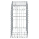 vidaXL íves horganyzott vas gabion kosár 100x50x80/100 cm