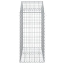 vidaXL íves horganyzott vas gabion kosár 100x50x100/120 cm