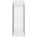 vidaXL íves horganyzott vas gabion kosár 100x50x120/140 cm