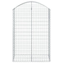 vidaXL íves horganyzott vas gabion kosár 100x50x140/160 cm