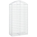vidaXL íves horganyzott vas gabion kosár 100x50x180/200 cm