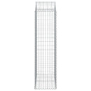 vidaXL íves horganyzott vas gabion kosár 100x50x180/200 cm