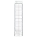 vidaXL íves horganyzott vas gabion kosár 100x50x200/220 cm
