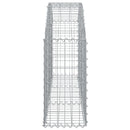 vidaXL íves horganyzott vas gabion kosár 150x30x60/80 cm