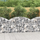 vidaXL íves horganyzott vas gabion kosár 150x30x80/100 cm