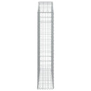 vidaXL íves horganyzott vas gabion kosár 150x30x140/160 cm