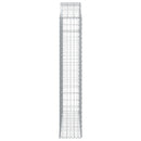 vidaXL íves horganyzott vas gabion kosár 150x30x160/180 cm
