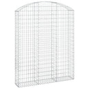 vidaXL íves horganyzott vas gabion kosár 150x30x180/200 cm