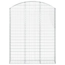 vidaXL íves horganyzott vas gabion kosár 150x30x180/200 cm