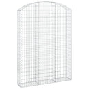 vidaXL íves horganyzott vas gabion kosár 150x30x200/220 cm