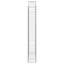 vidaXL íves horganyzott vas gabion kosár 150x30x200/220 cm