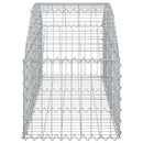 vidaXL íves horganyzott vas gabion kosár 150x50x40/60 cm