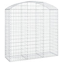 vidaXL íves horganyzott vas gabion kosár 150x50x140/160 cm