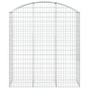 vidaXL íves horganyzott vas gabion kosár 150x50x160/180 cm