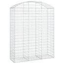 vidaXL íves horganyzott vas gabion kosár 150x50x180/200 cm