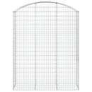 vidaXL íves horganyzott vas gabion kosár 150x50x180/200 cm