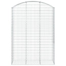 vidaXL íves horganyzott vas gabion kosár 150x50x200/220 cm