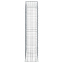 vidaXL íves horganyzott vas gabion kosár 150x50x200/220 cm