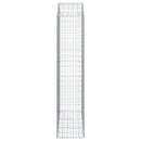 vidaXL íves horganyzott vas gabion kosár 150x50x220/240 cm