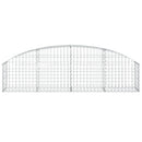 vidaXL íves horganyzott vas gabion kosár 200x30x40/60 cm