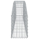 vidaXL íves horganyzott vas gabion kosár 200x30x40/60 cm