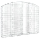 vidaXL íves horganyzott vas gabion kosár 200x30x140/160 cm