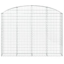 vidaXL íves horganyzott vas gabion kosár 200x30x140/160 cm