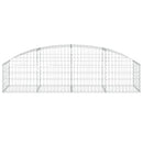 vidaXL íves horganyzott vas gabion kosár 200x50x40/60 cm