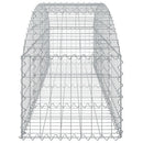 vidaXL íves horganyzott vas gabion kosár 200x50x40/60 cm