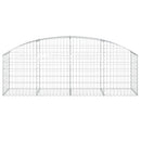 vidaXL íves horganyzott vas gabion kosár 200x50x60/80 cm