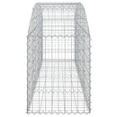 vidaXL íves horganyzott vas gabion kosár 200x50x60/80 cm