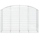 vidaXL íves horganyzott vas gabion kosár 200x50x120/140 cm