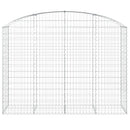 vidaXL íves horganyzott vas gabion kosár 200x50x140/160 cm