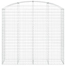 vidaXL íves horganyzott vas gabion kosár 200x50x180/200 cm