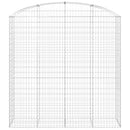 vidaXL íves horganyzott vas gabion kosár 200x50x200/220 cm