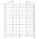 vidaXL íves horganyzott vas gabion kosár 200x50x220/240 cm