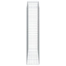 vidaXL íves horganyzott vas gabion kosár 200x50x220/240 cm