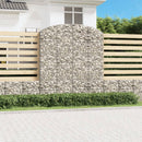 vidaXL íves horganyzott vas gabion kosár 200x50x220/240 cm