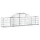 vidaXL íves horganyzott vas gabion kosár 200x30x40/60 cm