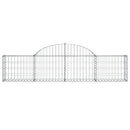 vidaXL íves horganyzott vas gabion kosár 200x30x40/60 cm
