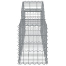vidaXL íves horganyzott vas gabion kosár 200x30x40/60 cm