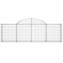 vidaXL íves horganyzott vas gabion kosár 200x30x60/80 cm