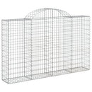 vidaXL íves horganyzott vas gabion kosár 200x30x120/140 cm