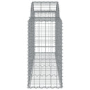 vidaXL íves horganyzott vas gabion kosár 200x50x80/100 cm