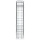 vidaXL íves horganyzott vas gabion kosár 200x50x160/180 cm
