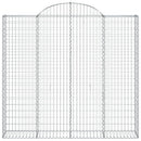 vidaXL íves horganyzott vas gabion kosár 200x50x180/200 cm