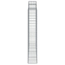 vidaXL íves horganyzott vas gabion kosár 200x50x180/200 cm