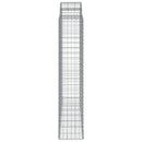 vidaXL íves horganyzott vas gabion kosár 200x50x200/220 cm