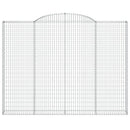 vidaXL íves horganyzott vas gabion kosár 300 x 30 x 220/240 cm