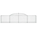 vidaXL íves horganyzott vas gabion kosár 300 x 50 x 60/80 cm